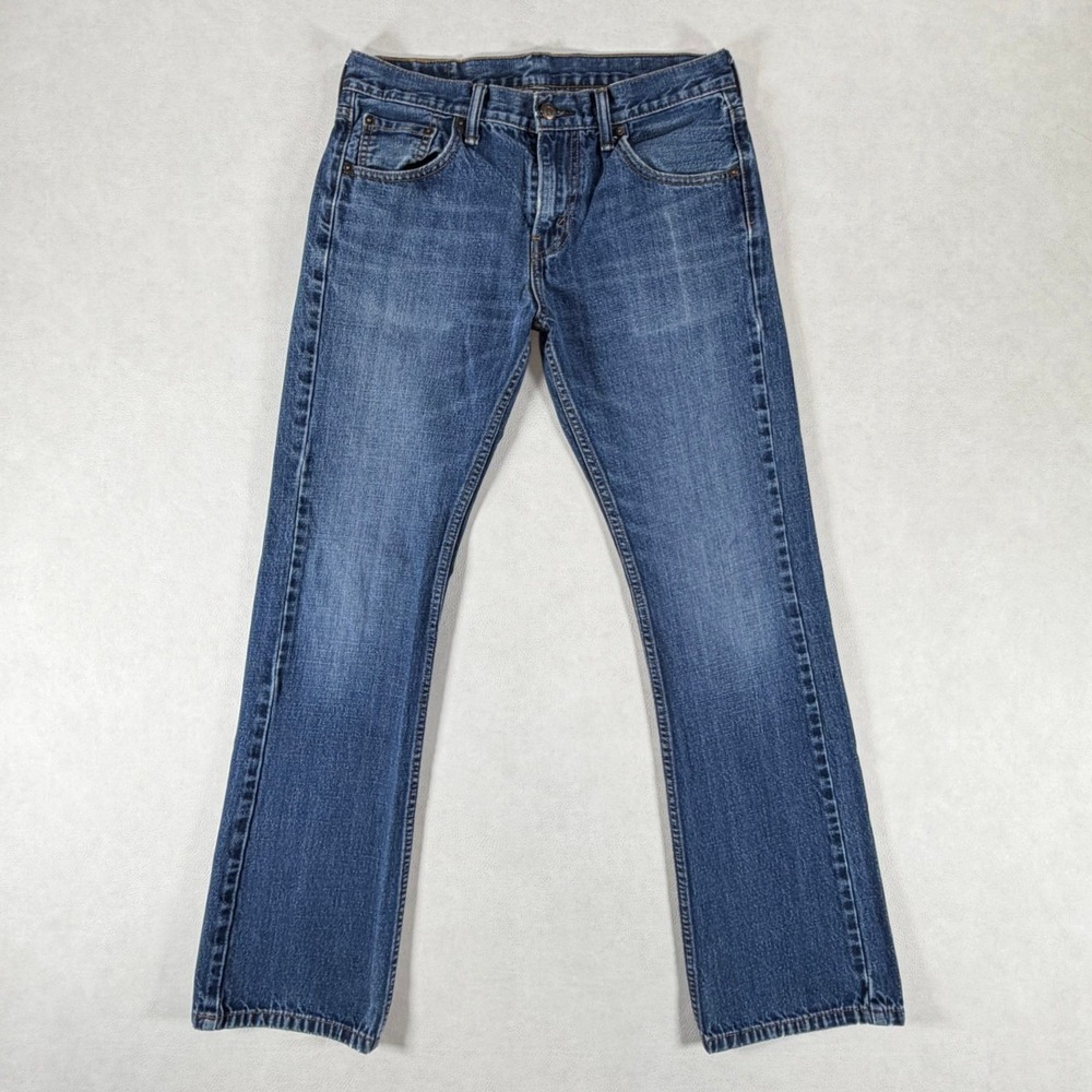 Levis 527 Mens Slim Bootcut Jeans Blue Cowboy Denim Size 30x32 Retro Y2K